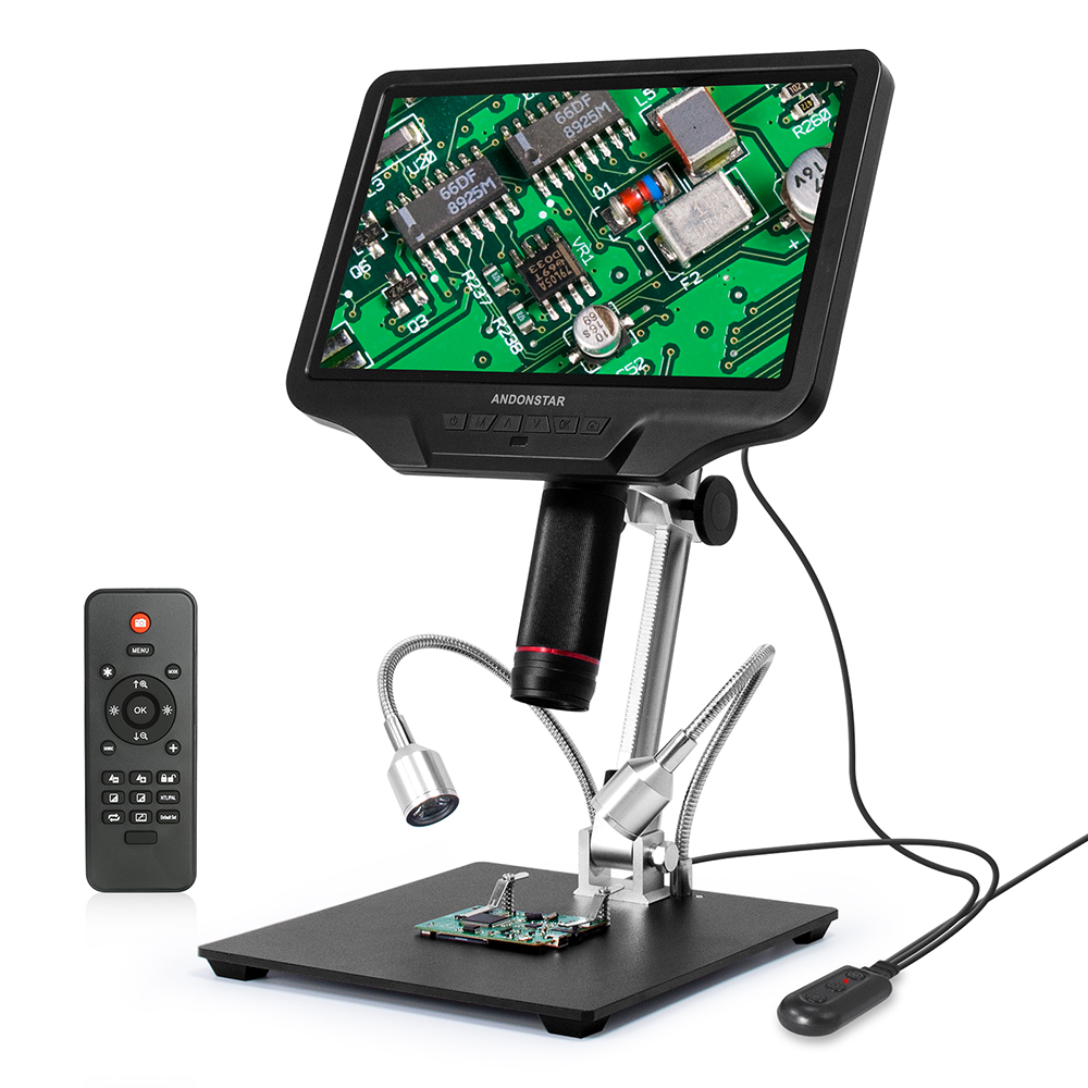 Electronics Repair Microscope - Andonstar AD409 HDMI-Digitalmikroskop 10,1'' LCD-Bildschirm Lötmikroskop